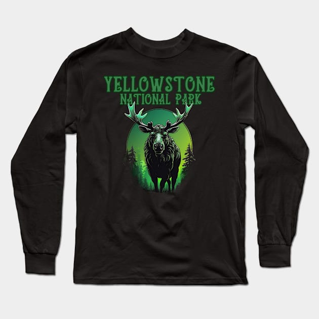 Yellowstone National Park Long Sleeve T-Shirt by HUNTINGisLIFE